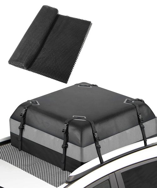 UBOG Roof Rack Pads,Rooftop Cargo Bag Mat,Car Accessories Roof Cargo Bag Protective Mat,Roof Mat Car Skid Proof Mat,Universal Roof Rack Pad for Protection from Car Roof Racks,Fits Most Vehicles