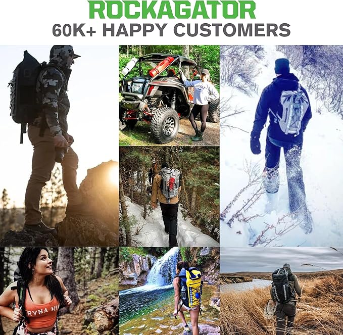 Kanarra 90L Waterproof Backpack for Camping, Hiking, Mountaineering, Backpacking, Hunting, Fishing, Canoeing, Outdoor Activities, The Wet Outdoors - Large Capacity, Roll Top Closure, Orange