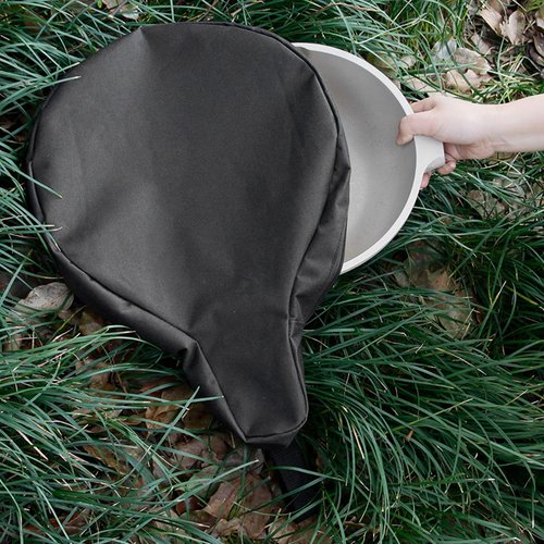 Vvikizy 600D Oxford Cloth Cast Iron Skillet Bag Camping Bag Cast Iron Skillet Bag Pouch Camping Skillet Pan Cookware Storage Bag with Handle for Camping Outdoors Cooking Utensils