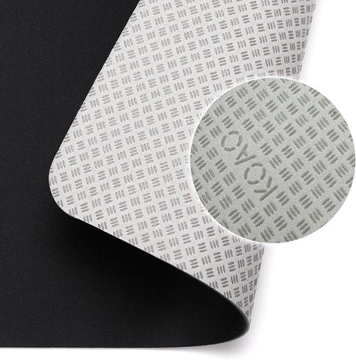 Non-Slip Workout Mat for Under Desk Ellipticals, Exercise Mat for Ellipse Leg Exerciser Machine, Apply to Foot & Leg Pedal Exerciser for Seniors Fitness, Enhanced Stability & Floor Protection(Black)