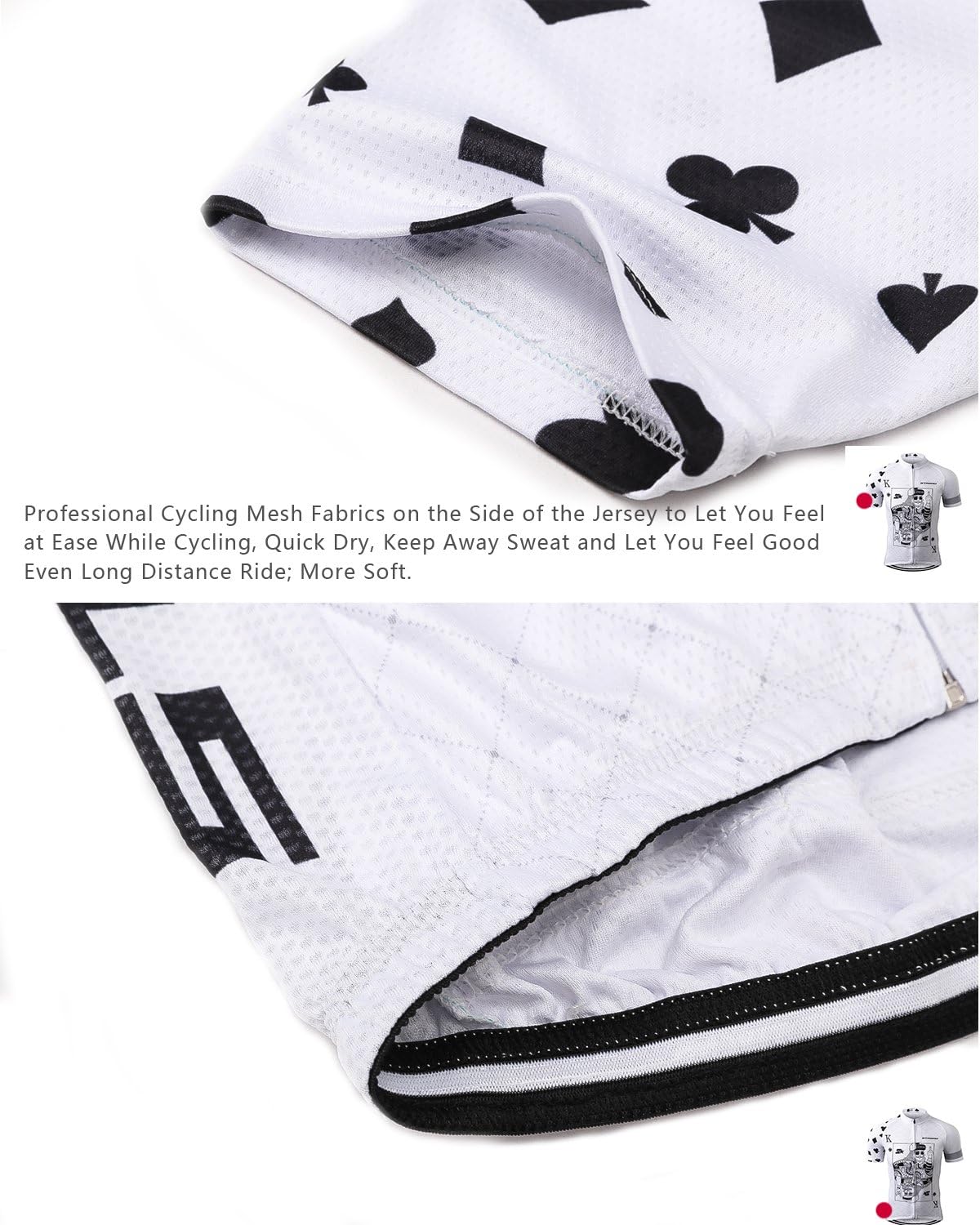 Strgao Men's Cycling Jersey Bike Short Sleeve Shirt