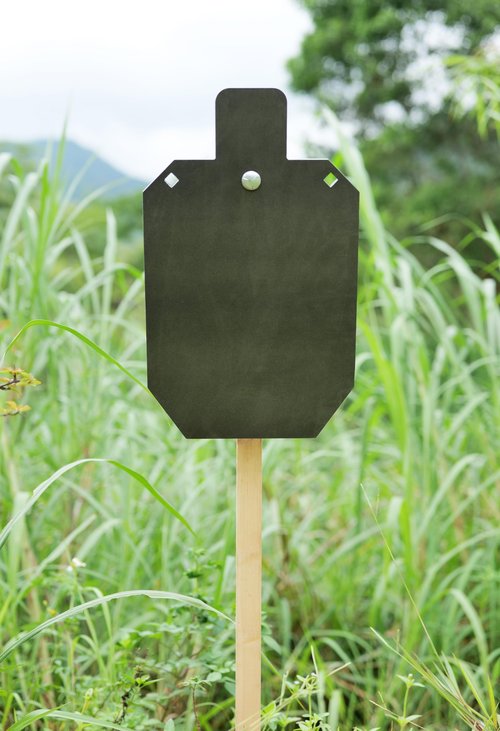 TOAAOT AR500 Steel Target 3/8 Inch for Shooting, Gong Silhouette Metal Target