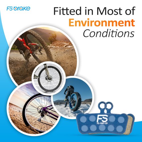 FS-EEX Hybrid Ceramic-Carbon Disc Pads Compatible with SRAM G2 / Guide R/RS/RSC, Avid Elixir 7/9/XO | Precision Braking for MTB, eMTB, XC, Trail & Racing