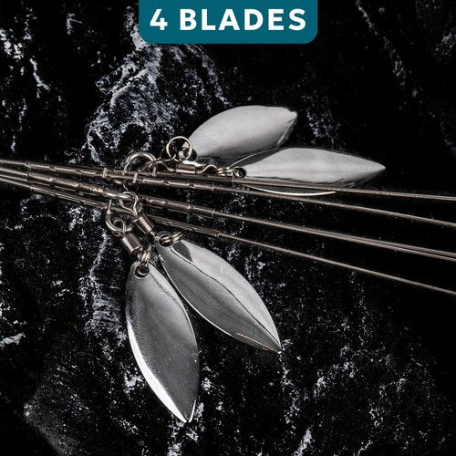 SF 4 Blades Alabama Rigs 5 Arms Umbrella Fishing Rigs Lure for Bass Fishing Bait Rigs 9.1inches/23cm