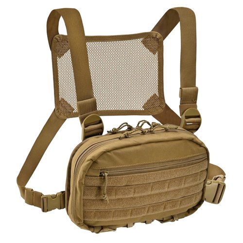 tactifans Chest Rig with Concealed Pistol Holster, Chest Bag for Men,Molle EDC Tactical Vest Chest pack for Running Outdoor