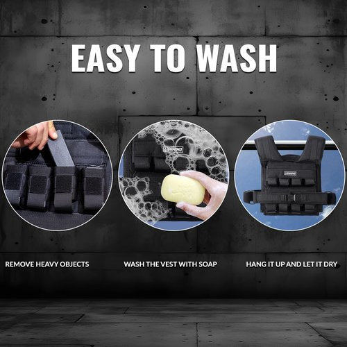 Men's Weighted Vests for Men Women, Slim Design 18lb 28lb 35lb Weighted Workout Vests With Adjustable Iron Weights, Heavy Duty Weighted Vest for Women Running Functional Fraining Machine washable (28, LB)