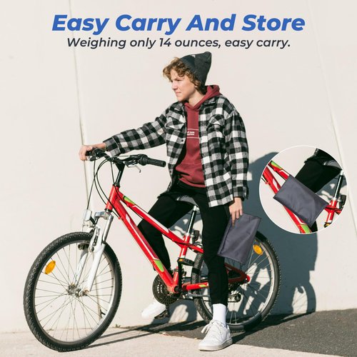 Bike Cover Outdoor Waterproof Bicycle Covers Rain Sun UV Dust Wind Proof with Lock Hole for Mountain Road Electric Bike Electric Scooter Black