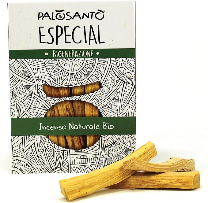 PALOSANTO - Palo Santo Incense Sticks Especial 10cm 3,94in - 5 Pack - Large Organic Palo Santo Sticks Strong Aroma - Wild Harvested Holy Sticks 2cm Thick - Palo Santo Wood Bursera Graveolens