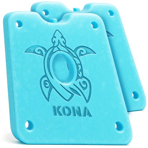 Kona Large Reusable Ice Packs for Coolers – Turtle Design for Long-Lasting Cold, Freezer Packs, Ice Packs Cooler – Ideal for Camping, Travel, and Lunchboxes (Set of 2)