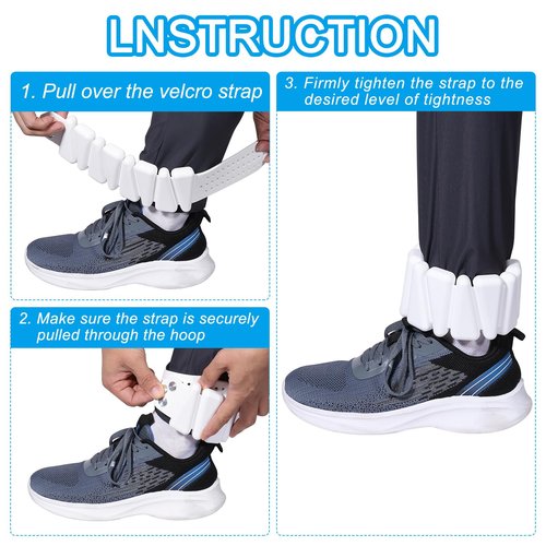 PATIKIL Wrist Weights 4lb, Set of 1 Adjustable Ankle Weights Wearable Leg Weights for Women Men Yoga Dance Jogging Aerobics Gym Walking Running, White