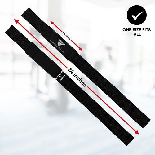 Beast AT Least Weight Lifting Straps,Powerlifting Deadlifting, Anti Slip 60CM Hand Bar Grip, 5MM Neoprene Wrist Support, Heavy Duty Weightlifting Bodybuilding Workout