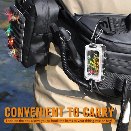 Dovesun Small Fishing Tackle Box Organizer Assembly Fishing Tackle Box Organizer Tackle Tray with Magnet Transparent 8PCS