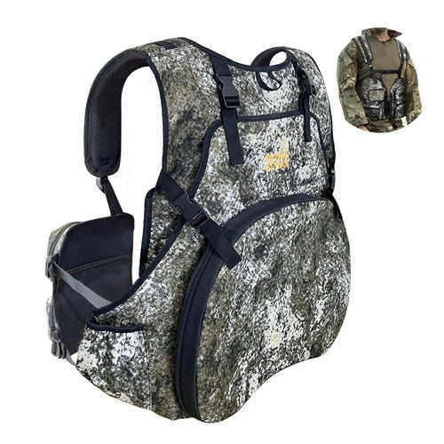 MDSTOP Turkey Vest with Detachable Seat Cushion, Turkey Hunting Vest with Game Pouch, Turkey Hunting Gear for Turkey Dove and Upland Bird Hunting