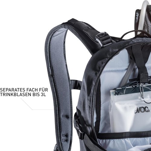 Evoc M/L 16L Black Backpack - Lightweight, Durable, Perfect for Outdoor Adventures
