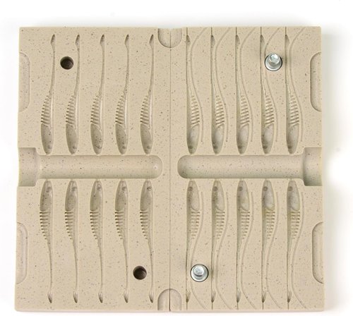 FatFish F01-10C Bait Mold Soft Plastiс Lure Making Injection Mold for Do-It Fishing Lures 2"