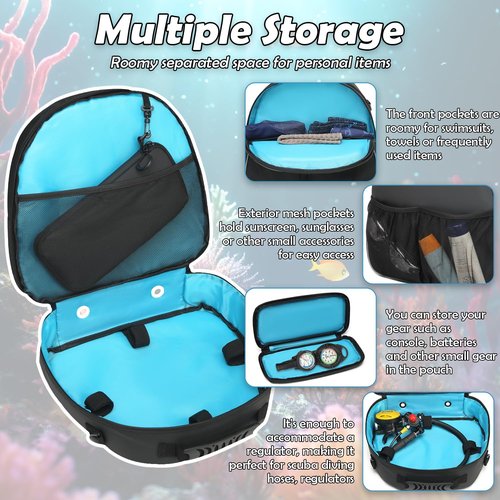 SLINRKE Scuba Regulator Bag - Diving Regulator Protective Bags Protecting and Storage Diving Gear with Adjustable Shoulder Strap