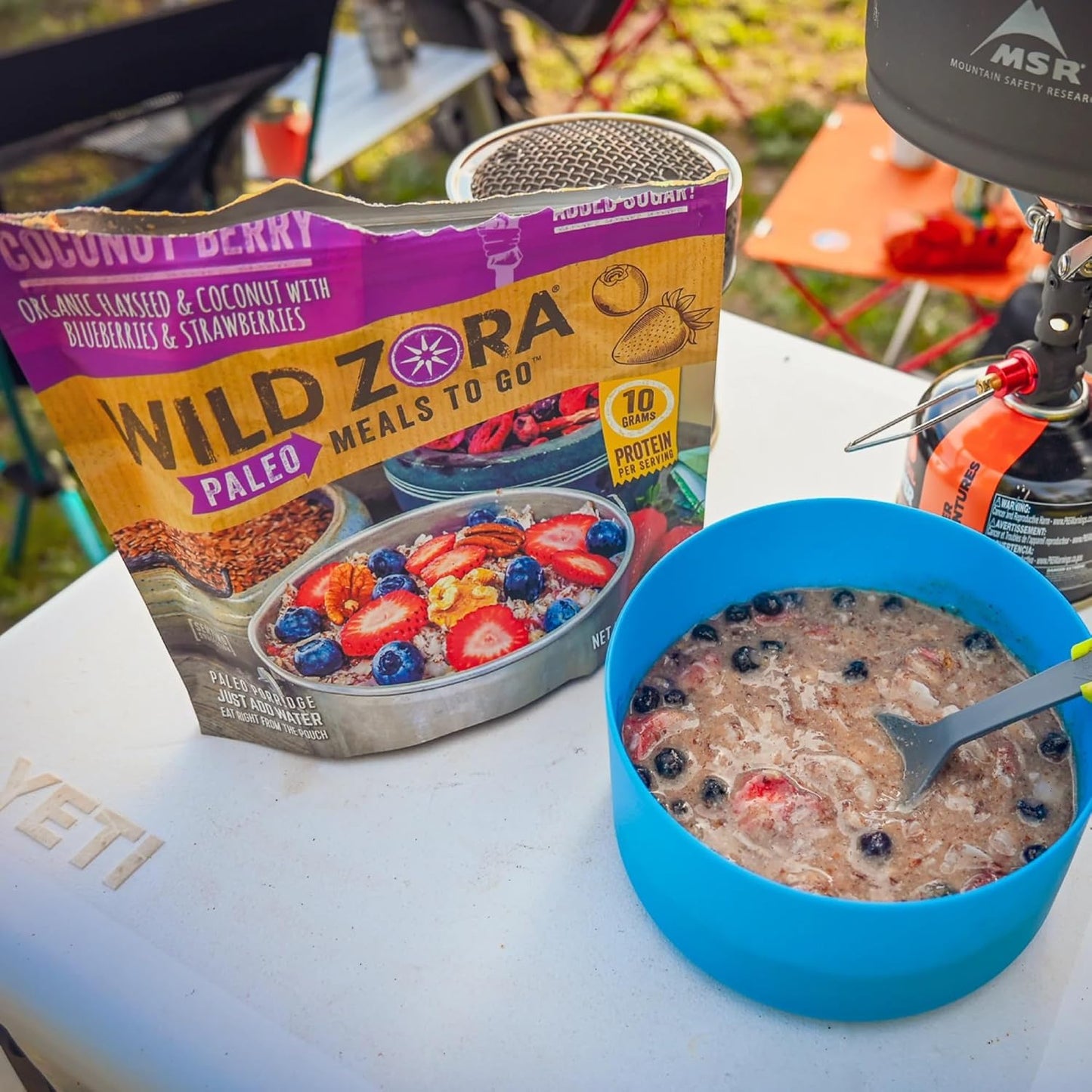 Wild Zora Paleo Freeze Dried Meals for Backpacking & Camping - Healthy Gluten Free & Grain Free Camping Meals/Backpacking Food + No Added Sugar - Great for Travel (AIP 4-pack)