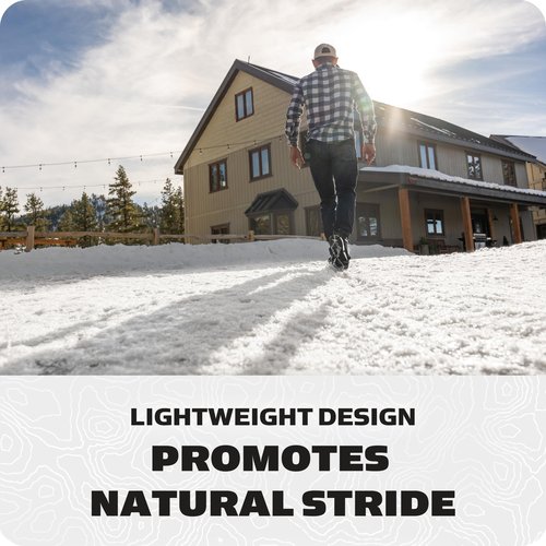 Yaktrax Pro Plus Traction Cleats for Ice and Snow, 360° Steel Coil Grip for All-Direction Traction, Flexible Thermoplastic Upper, Easy On/Off with Heel Tab, Includes Carry Bag & Carabiner, X-Large