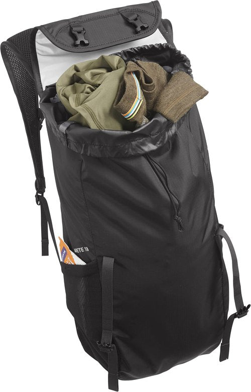 CamelBak Arete 18 Hydration Backpack for Hiking, 50oz, Black/Reflective