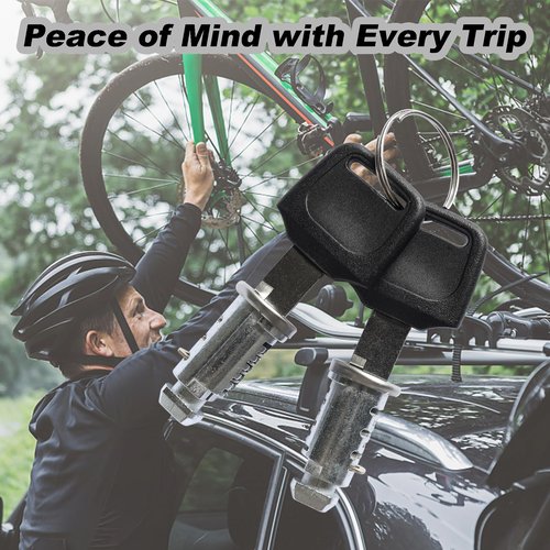 2 Pack Lock Cores, Replacement for Thule Rack Core, Key Cylinder for Thule Roof Racks