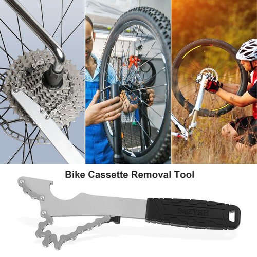 MZYRH Bike Cassette Removal Tool, Bicycle Sprocket Remover Wrench (Black, B)