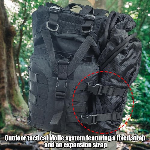 Tactical System Molle Backpack Straps Accessories,Tactical Military Gear VestsTier System Straps with Quick Release Buckle 4 Pieces