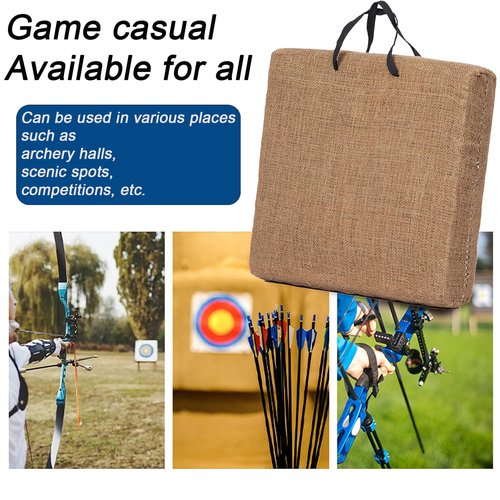 S F Archery Targets for Backyard with 20 pcs Archery Paper Targets and Arrow Puller Target Nail, Water Proof Straw Target for Youth Beginner Adult Outdoor Shooting Practice