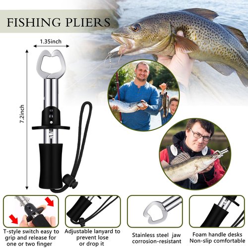 397 Pcs Fishing Accessories Kit Tools Include Backpack Fishing Tackle Box with Hooks Weights Sinkers Spinner Blade Gear(Simple Style,Khaki)