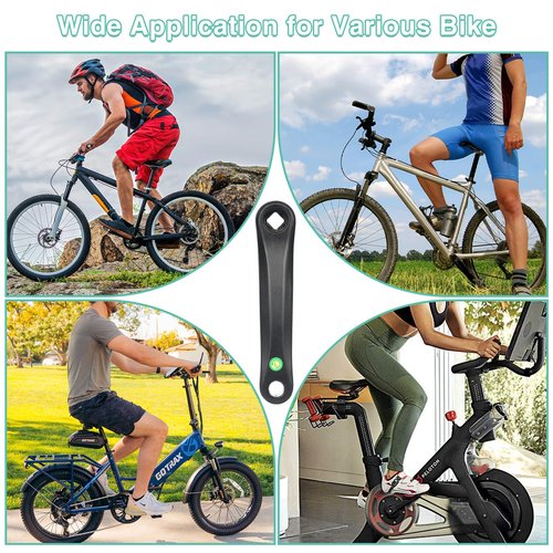 ZUKKA Bicycle Crank Arm Bike Crank Left Arm 152MM/165MM/170MM Aluminum Crank Arm for Mountain Bike Road Bike City Bike Folding Bike E Bike Exercise Bike