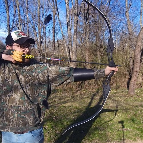 Sanlida Hermit 10 ILF Hunting Recurve Bow Kit for Adults 62" 30-55 Lbs Archery Recurve Bow, CNC ILF Riser, Carbon & Graphite Foam Core ILF Limbs, RH Only, Limited Life-time Warranty (62", 40 Lbs)