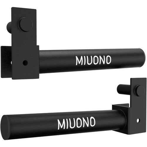 MIUONO Weight Plate Holder, Weight Plate Rack Storage for 2X2 Power Rack Attachments, Extended Version Hang More 2" Weight Plates (1 Pair)