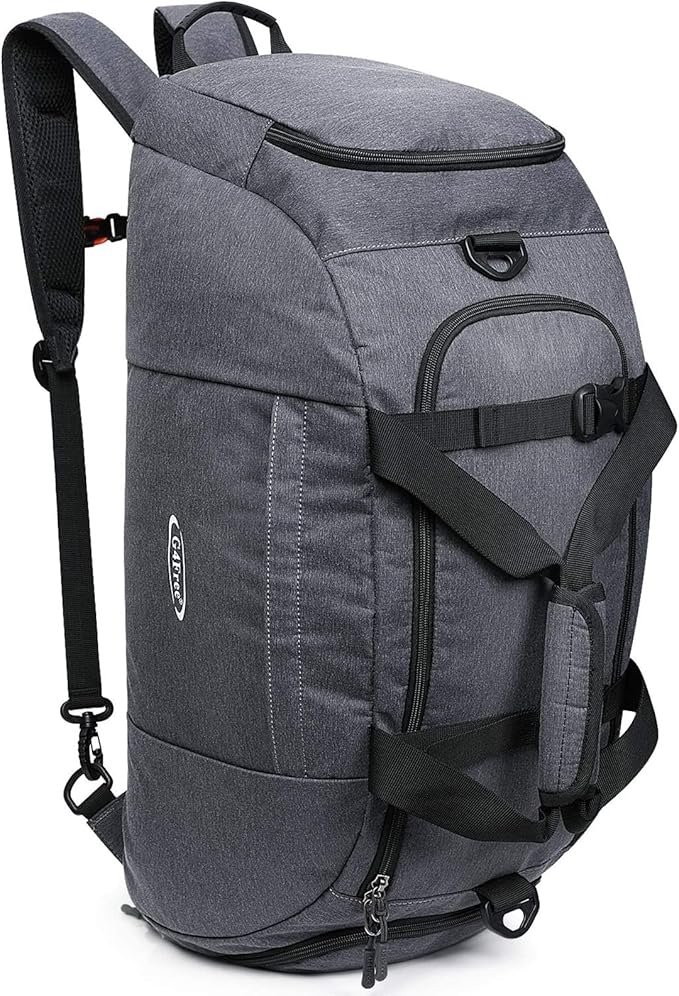 G4Free 40L 3-Way Duffle Bag Backpack Gym Bag for Men Women Sports Duffel Bag with Shoe Compartment Travel Backpack Luggage