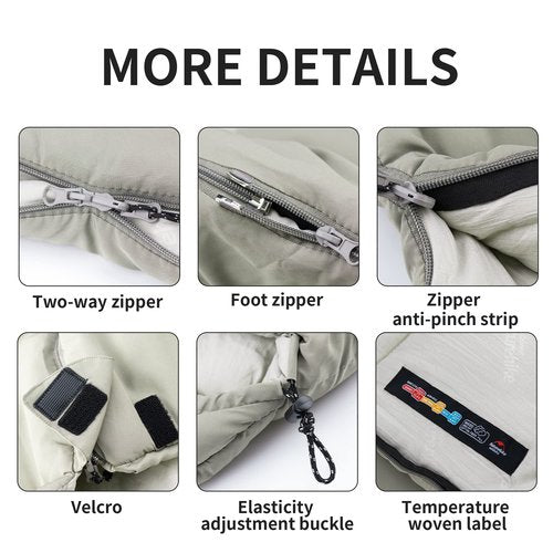 Naturehike Sleeping Bags Hollow Cotton M180 Green Left Zipper