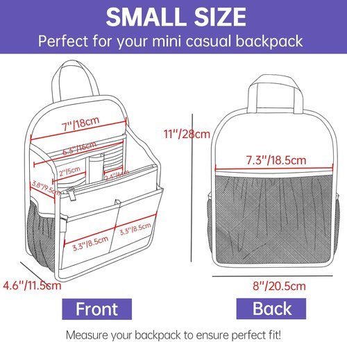Insert organizer for casual and fashion backpack - S
