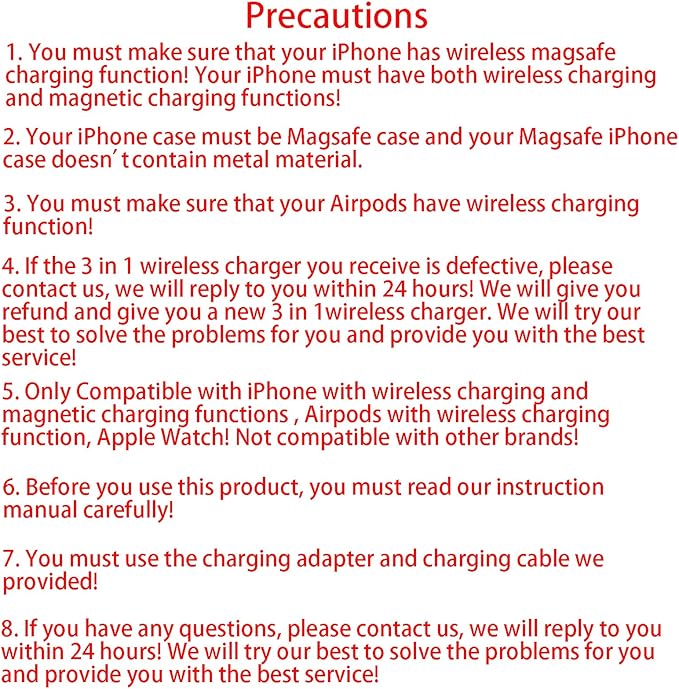 3 in 1 Wireless Charger for iPhone, Foldable Charging Station for Magsafe for iPhone 16/15/14/13/12/Pro Max/Pro/Mini/Plus, Apple Watch 10/9/8/7/SE/6/5/4/3/2/1/Ultra2/Ultra, AirPods pro/2/3/4 (Black)