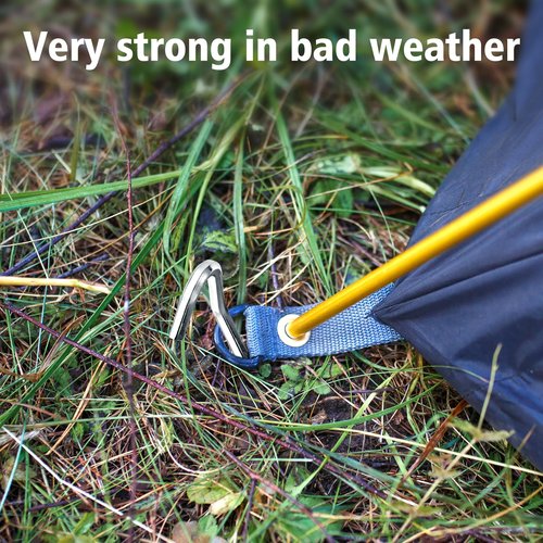 RITDVNI 20Pcs 7" Tent Pegs Ground Stakes, Metal Stakes, Camping Peg for Pitching Camping, Camping, Outdoor Decoration