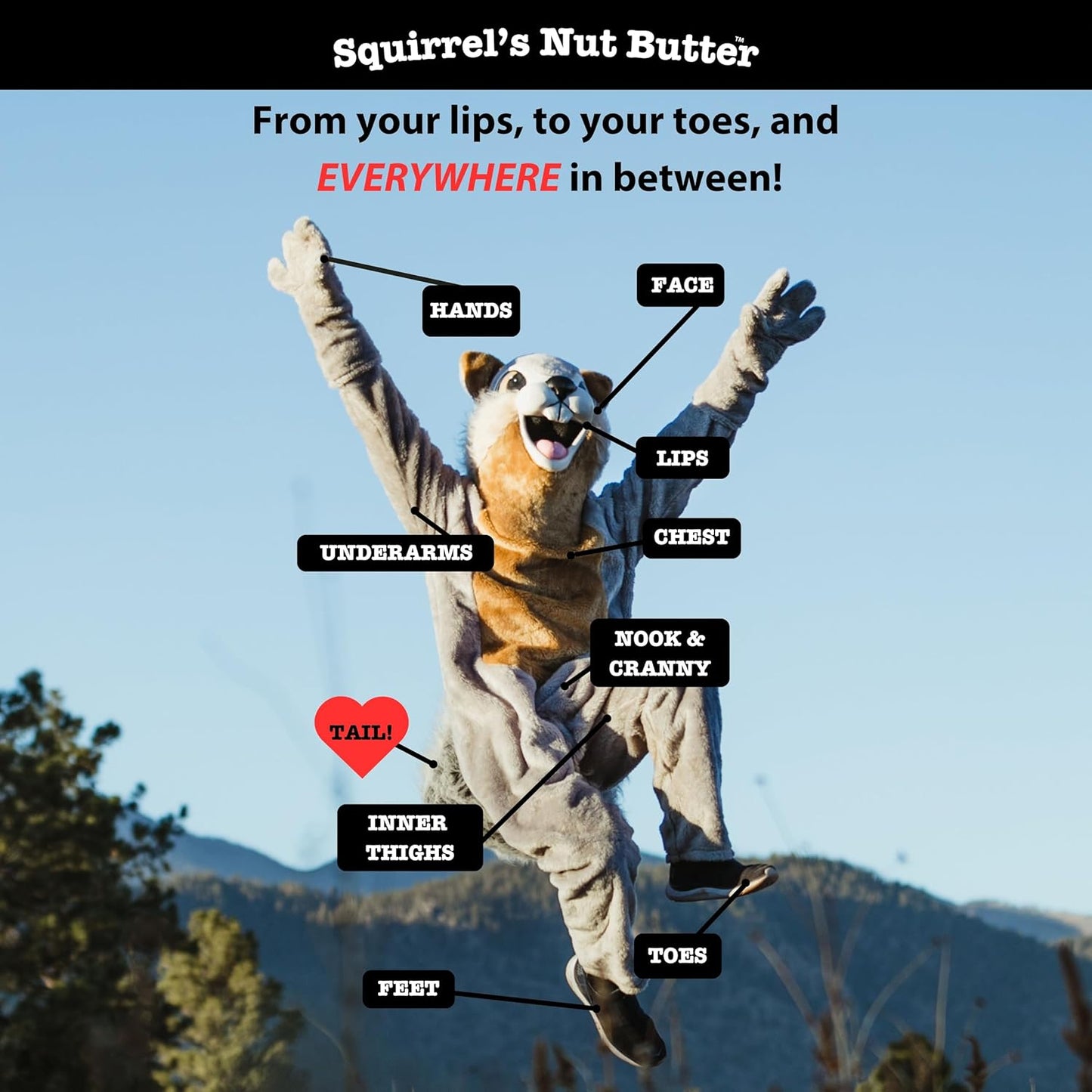 Squirrel's Nut Butter Anti Chafe Tub | All Natural Chafe Prevention & Skin Care for Athletes, Runners & Adventurers | Thighs, Arms, Pack Straps & More | 2.0 oz