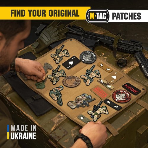 M-Tac Morale Patch Tactical Girl - PVC Tactical Military Patch with Hook Fastener Backing - Real-Looking Patches for Vest, Backpacks, Hats (#8 Lucky)