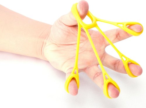 Finger Stretcher Hand Resistance Bands Hand Extensor Exerciser Finger Grip Strengthener Strength Trainer Gripper set for Arthritis Carpal Tunnel Exercise Guitar and Rock Climbing 3 pack(Extensor)