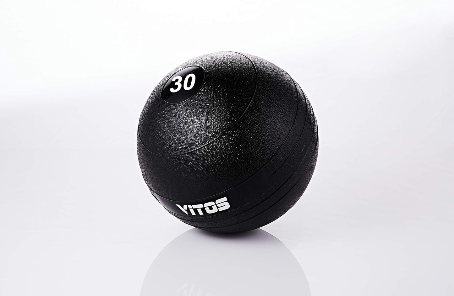 Vitos Fitness Exercise Slam Medicine Ball 10 to 100 Pounds | Durable Weighted Gym Accessory Strength Conditioning Cross Training Core Squats Lunges Spike Ball Rubber Weight Workout