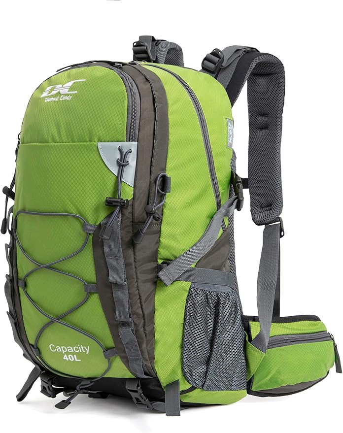 Diamond Candy Waterproof Hiking Backpack for Men and Women, Lightweight Day Pack for Travel Camping