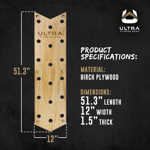 Climbing Pegboard 51 Inch, Climbing Hold Cross Training Exercise Equipment, Climbing Wall Training Ladder for Fitness, Agility and Muscle Strength