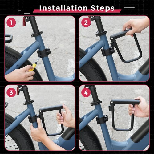 Windone E Bike U Lock with Keys,6in Length Waterproof Security Bicycle Locker Lock Heavy Duty Anti Theft for Motorcycle & Scooter with Sturdy Mounting Bracket,candado para bicicletas