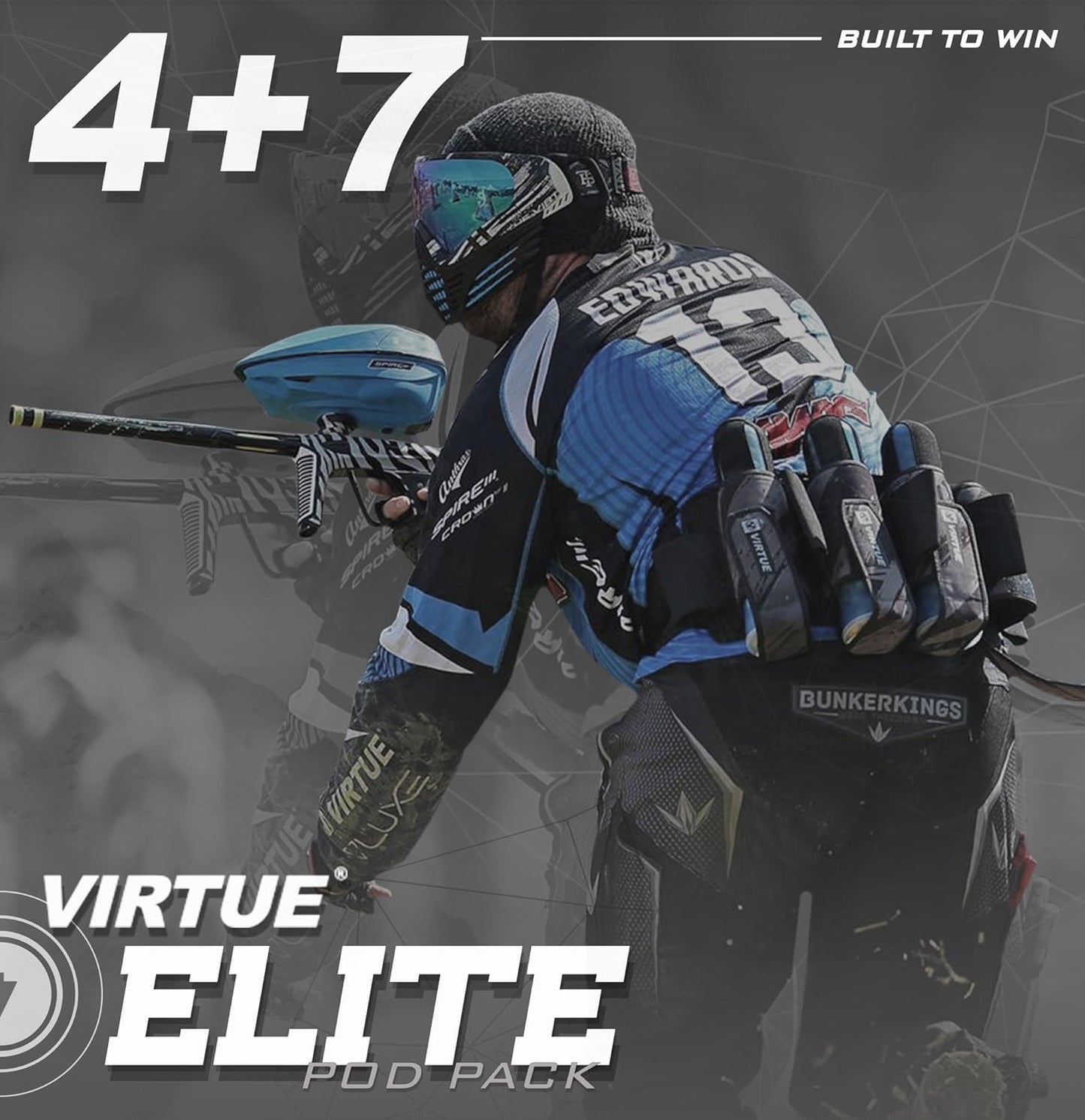 VIRTUE Elite 4+7 Paintball Harness Pod Packs