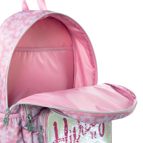 Hurley Unisex Adult Sequin Backpack, Peony Pink, One Size