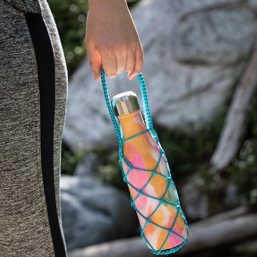 HydroNet Handle - Compatible with S'well, Simple Modern, Mira, Manna Stainless Steel Water Bottles — Available in 9 oz, 17 oz, 25 oz (Black, 25 oz)