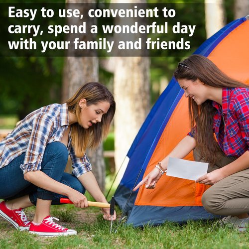 RITDVNI 20Pcs 7" Tent Pegs Ground Stakes, Metal Stakes, Camping Peg for Pitching Camping, Camping, Outdoor Decoration
