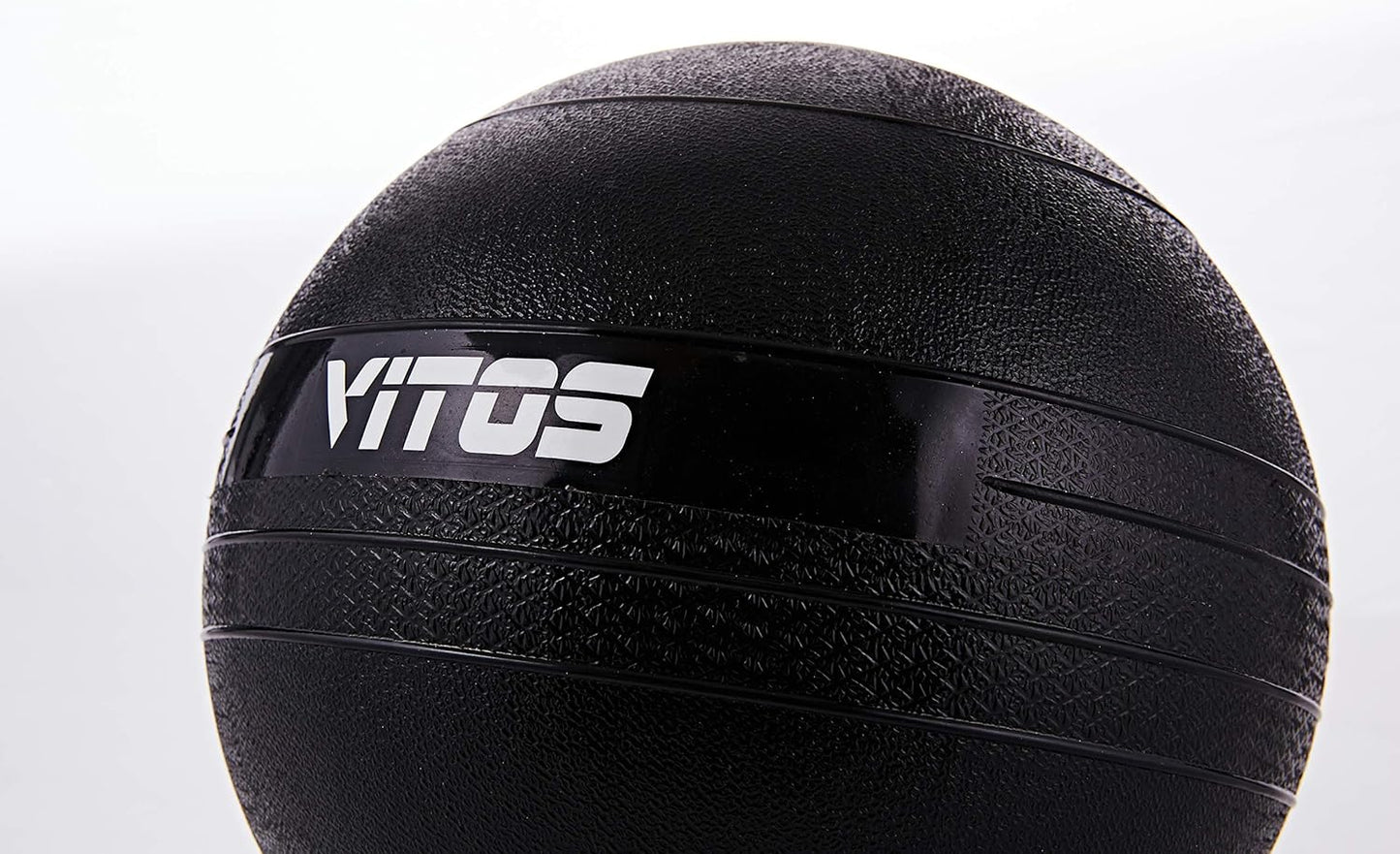 Vitos Fitness Exercise Slam Medicine Ball 10 to 100 Pounds | Durable Weighted Gym Accessory Strength Conditioning Cross Training Core Squats Lunges Spike Ball Rubber Weight Workout