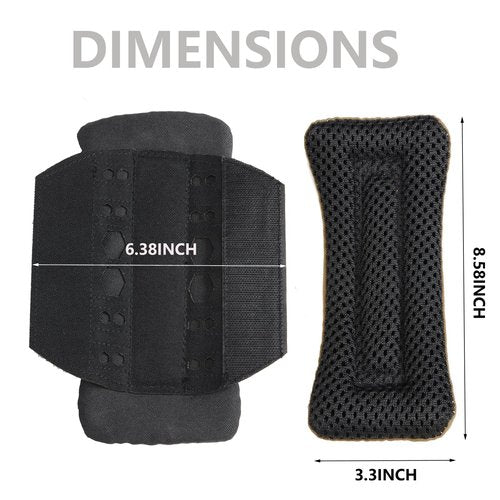 YPELUDRE 2 Pack Shoulder Strap Pads for Vest Carrier, Tactical Vest Shoulder Pads Backpack Strap Pads (Black)