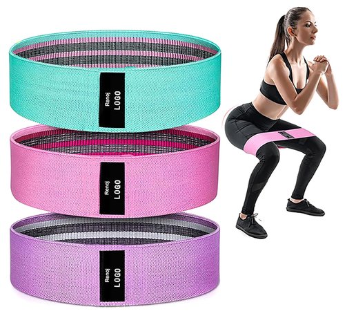 Resistance Bands, 3 Pcs High Strength and High Elasticity Polyester Fiber Pull Up Assistance Bands Set for Muscle Training, Physical Therapy, Working Out and Body Stretching (3)
